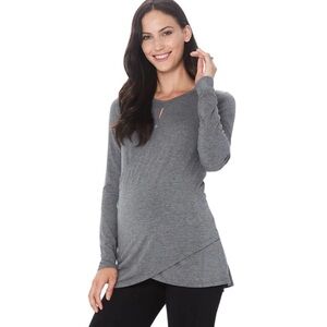 Cuddl Duds Maternity Wrap Top